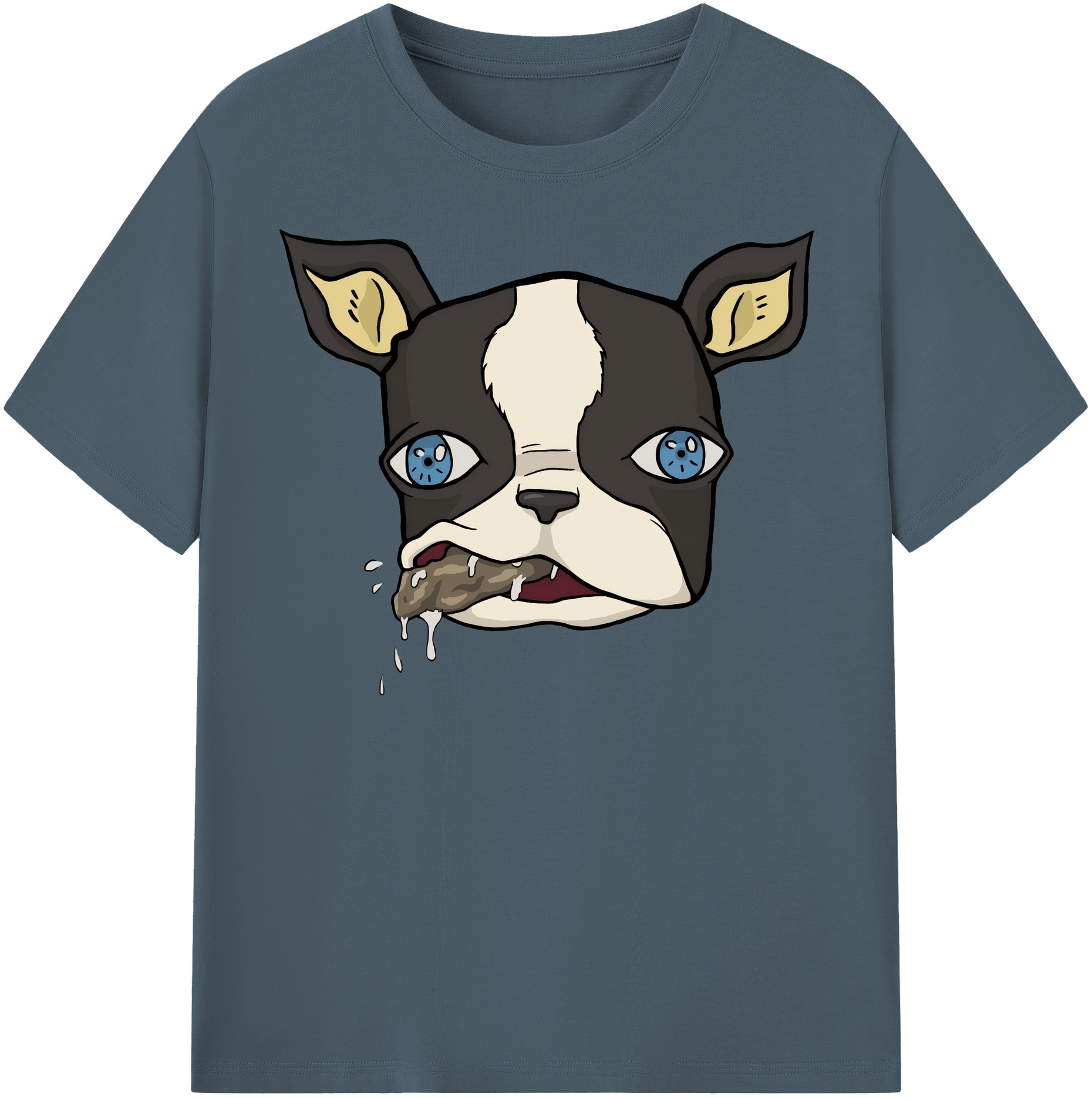 （画像用） ジョジョの奇妙な冒険 イギー JoJo's Bizarre Adventure Iggy 綿100％半袖Tシャツ（フロントプリント）